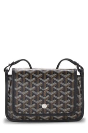 Goyard Black Goyardine Canvas Plumet