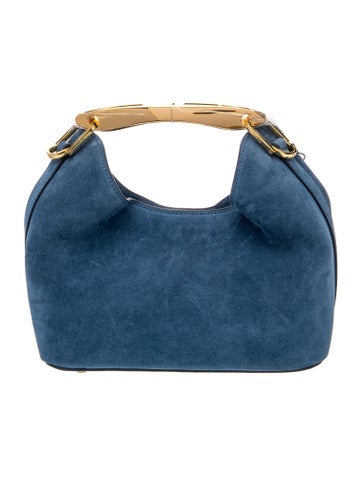 Suede Top Handle Bag