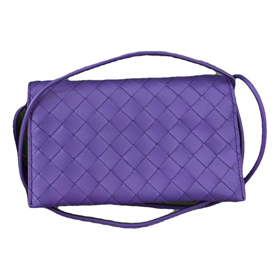 Leather clutch bag