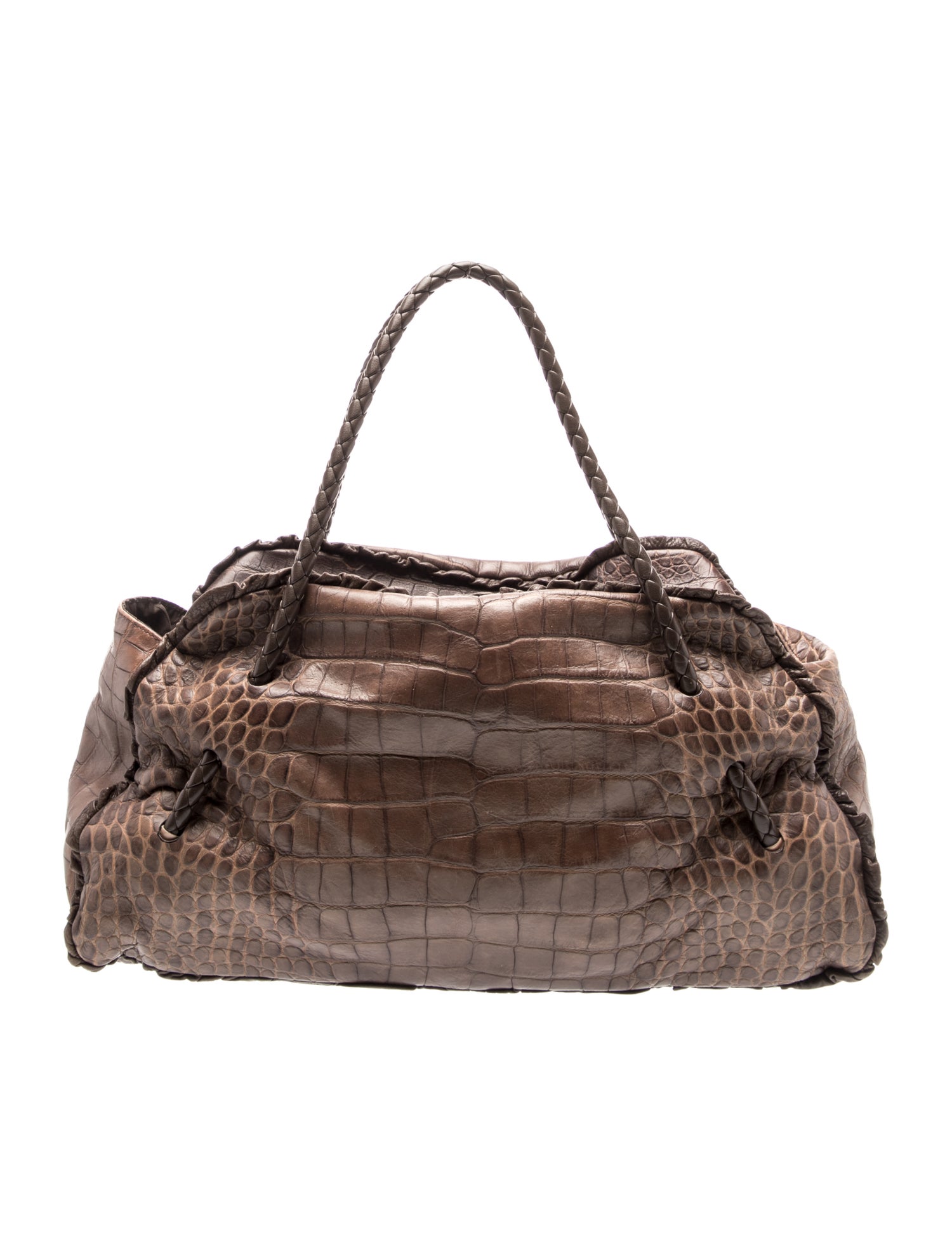 Embossed Leather Shoulder Bag