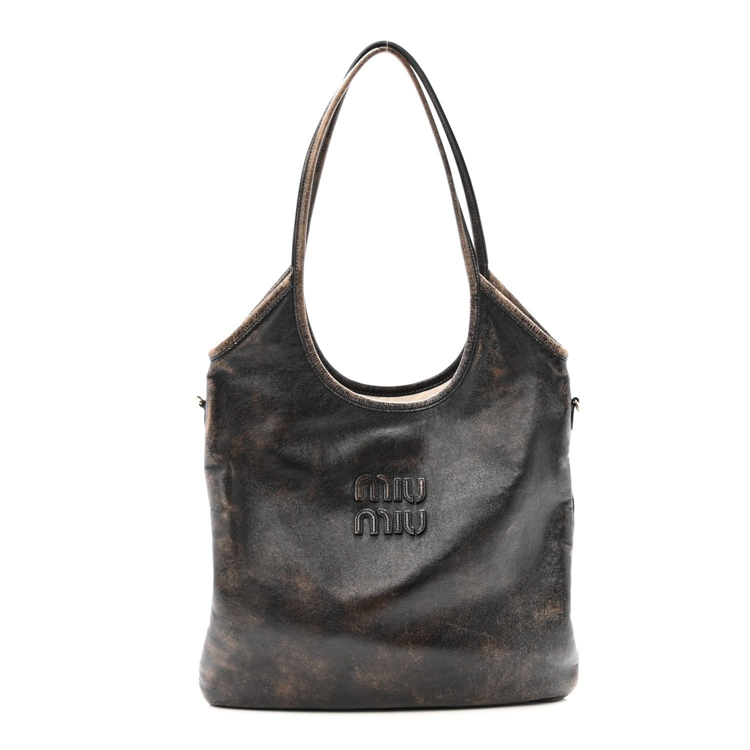 Miu Miu Miu Miu Nappa Ivy Bag Caffe