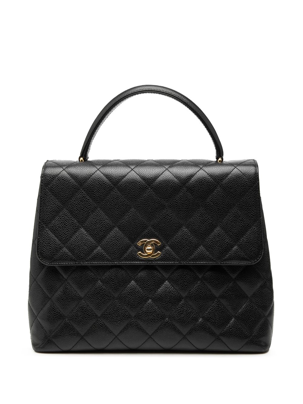 1997-1999 CC Quilted Caviar Kelly Top Handle Bag handbag