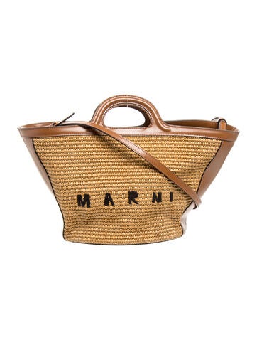 Marni Raffia Top Handle Bag