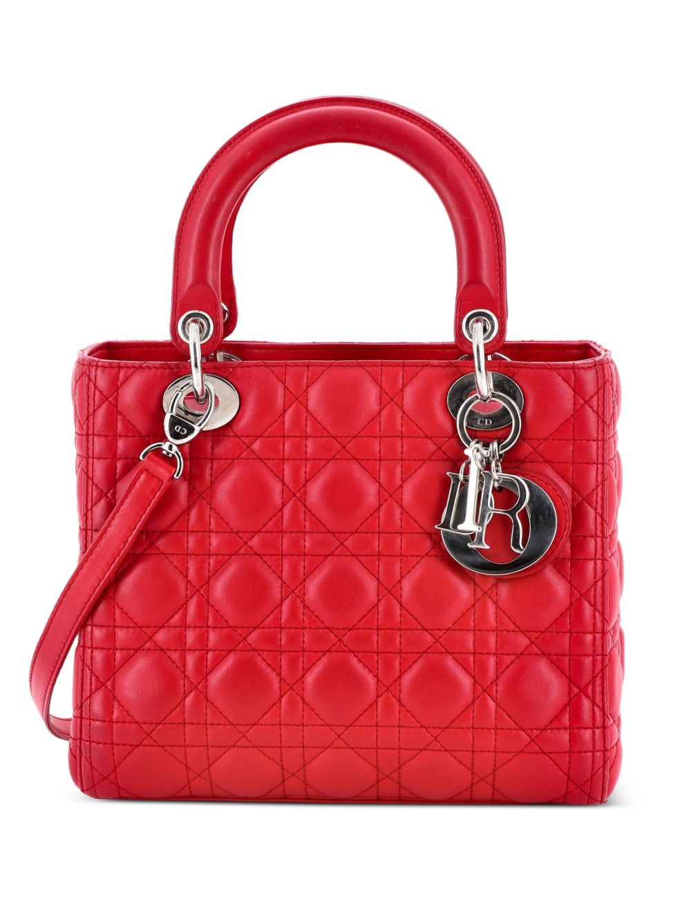 Lady Dior Bag Cannage Quilt Lambskin Medium satchel