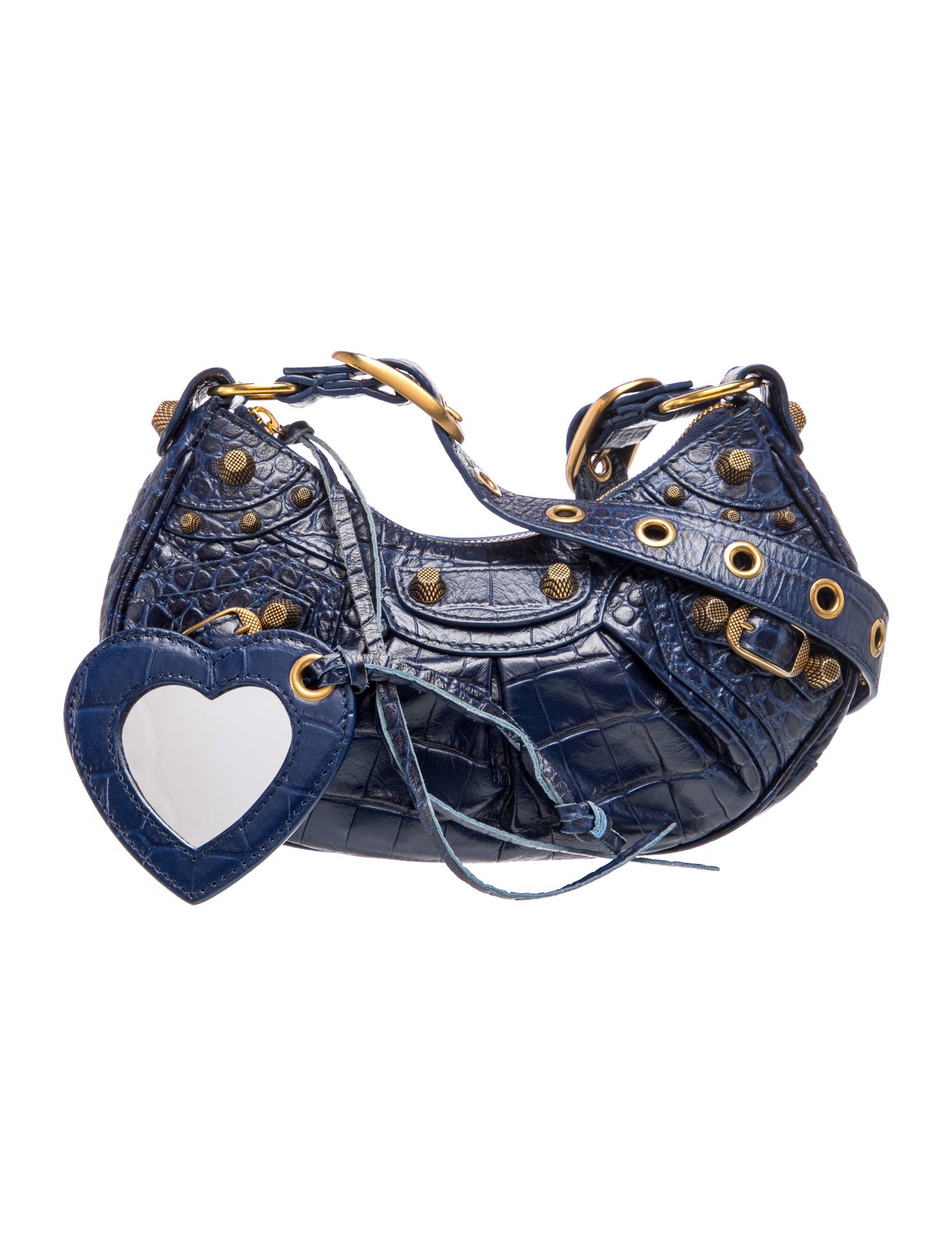 Embossed Leather Le Cagole Shoulder XS
