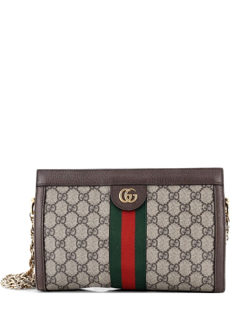 Ophidia Chain Shoulder Bag GG Coated Canvas Small crossbody bag