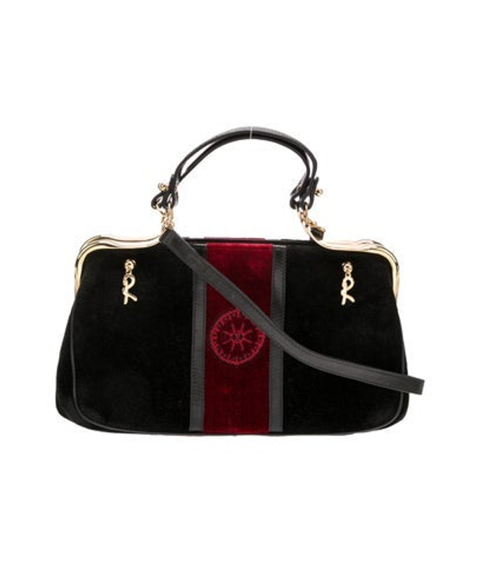 Roberta di Camerino Di Camerino Velvet Top Handle Bag