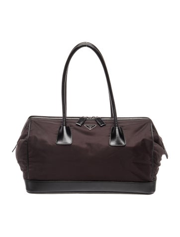 Tessuto Nylon Top Handle Bag