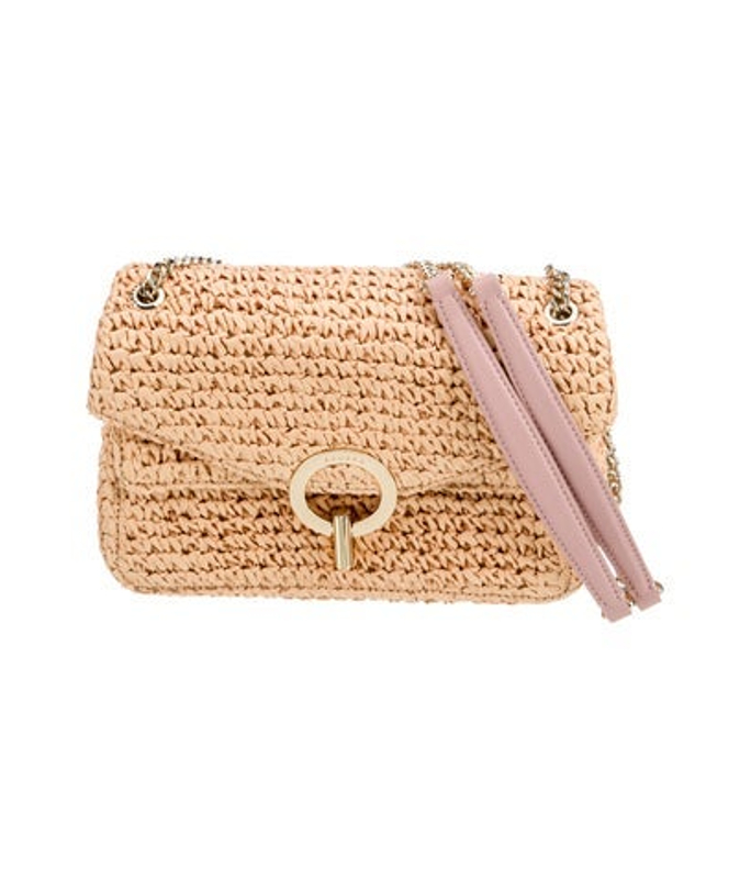 Sandro Raffia Shoulder Bag