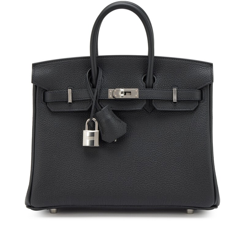 Black Togo Birkin 25 Palladium Hardware, 2026