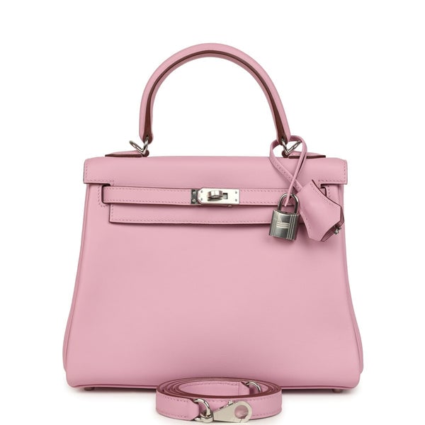Hermes Hermes Kelly Retourne 25 Mauve Sylvestre Swift Palladium Hardware