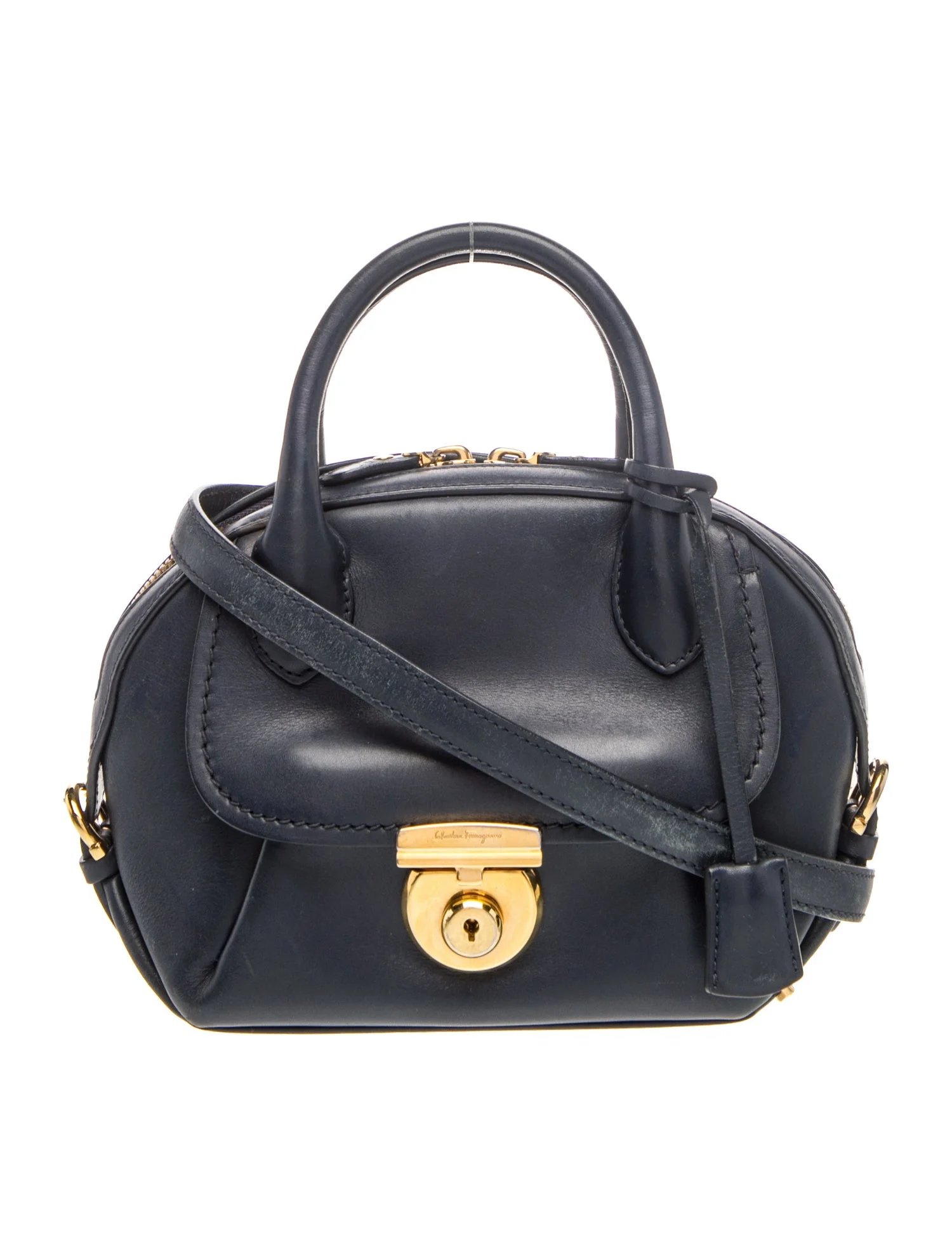 Leather Top Handle Bag