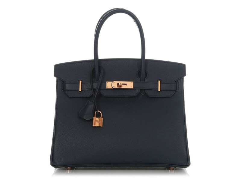 Hermes Bleu Indigo Epsom Birkin 30 Gold Hardware, 2021