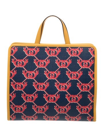 Kids' Girls' GG Canvas Interlocking Snail Tote