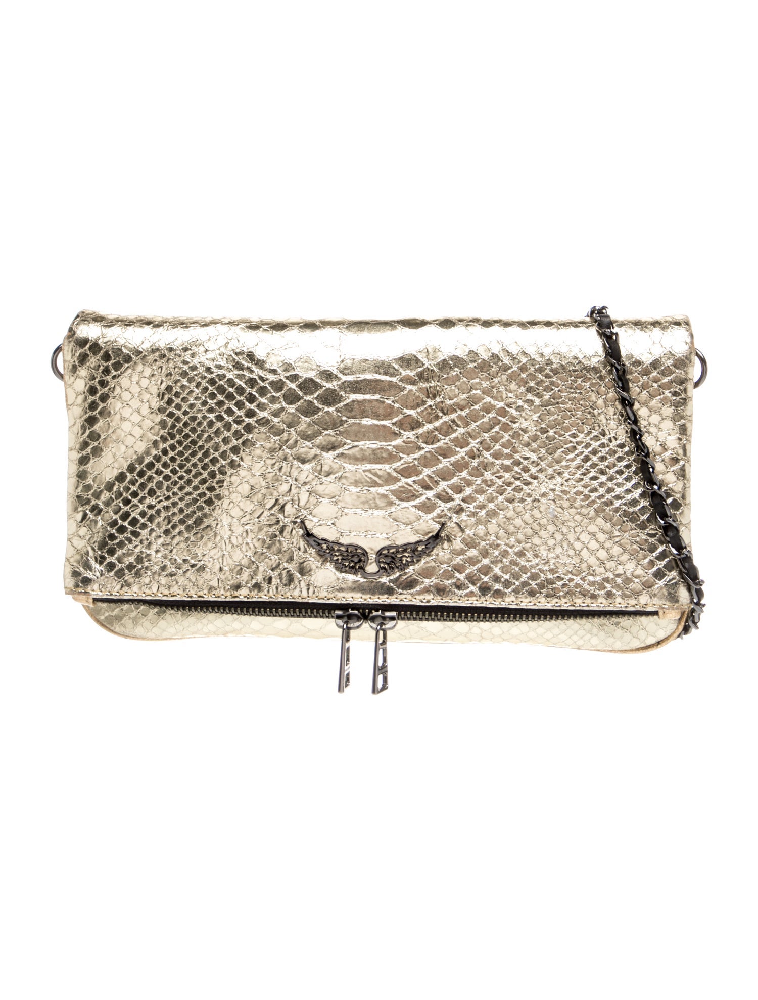 Embossed Leather Crossbody Bag