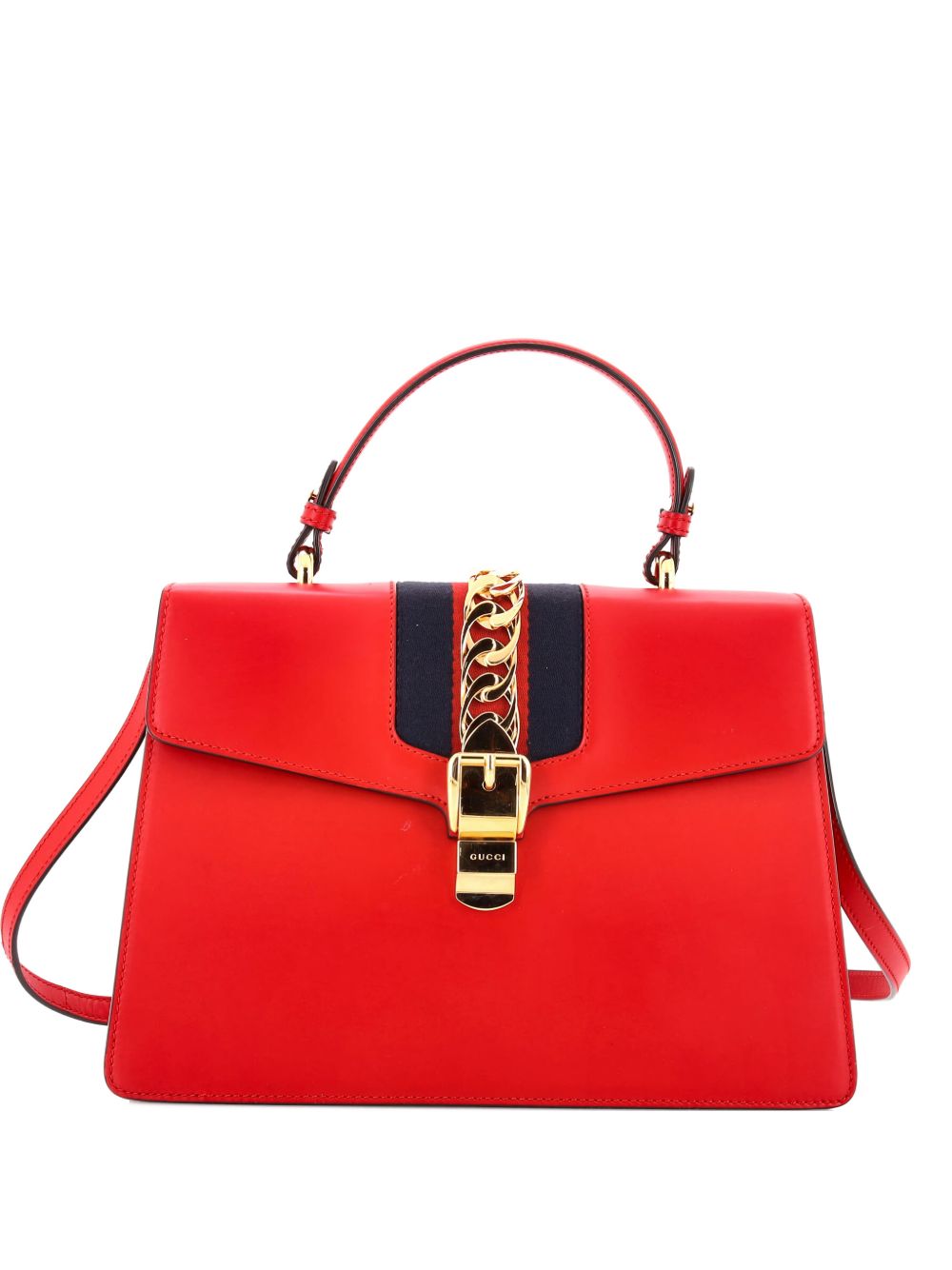 Sylvie Top Handle Bag Leather Medium satchel