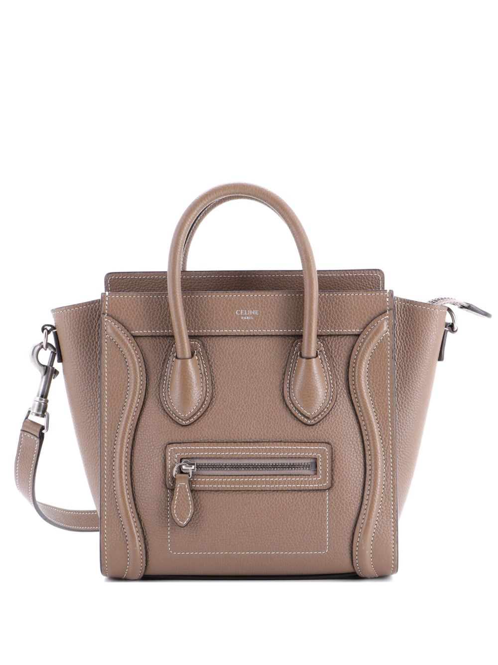 Luggage Bag Grainy Leather Nano crossbody bag