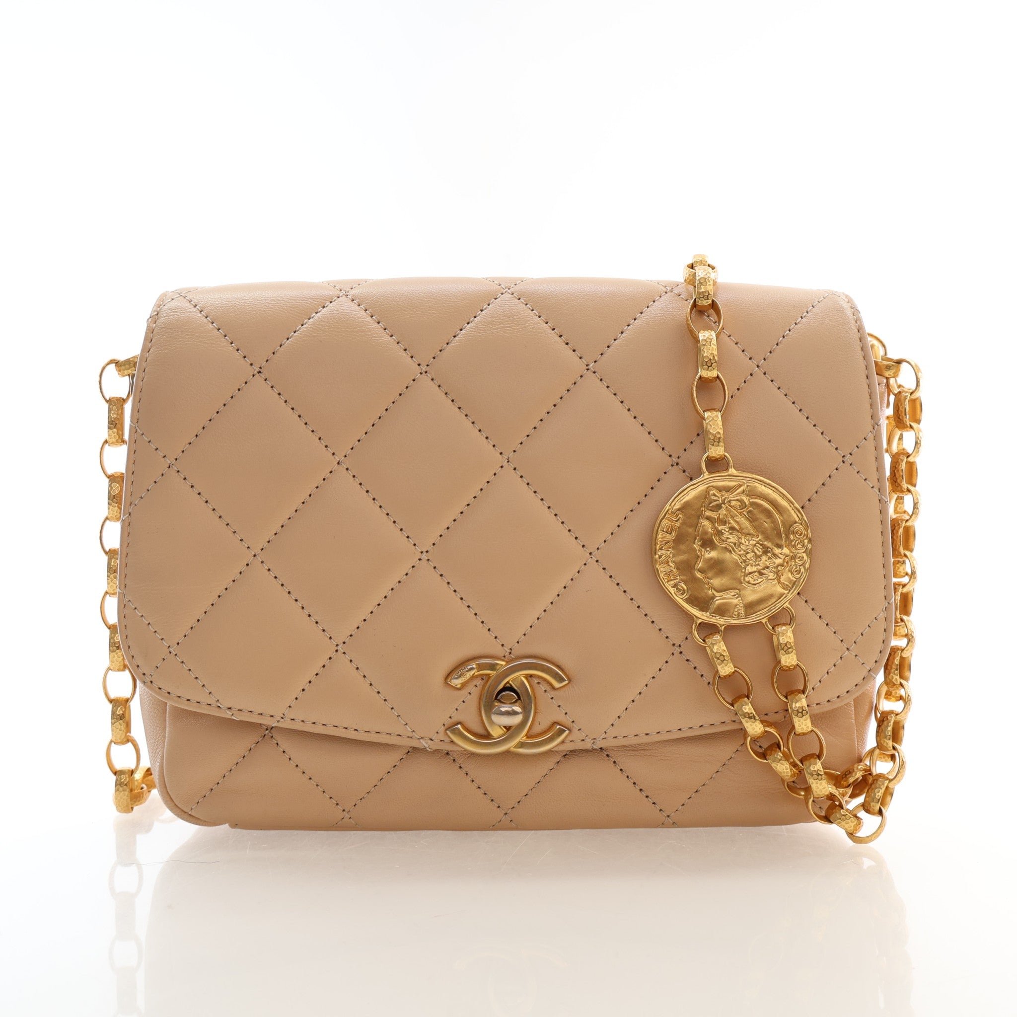 Chanel Small Lambskin CC Coin Flap Bag