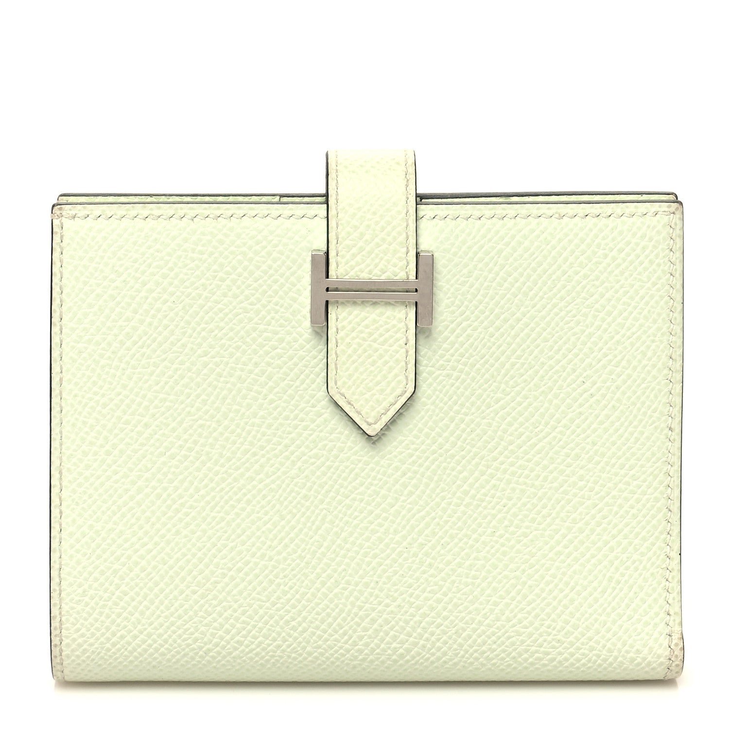 Hermes Epsom Bearn Compact Wallet Vert Fizz