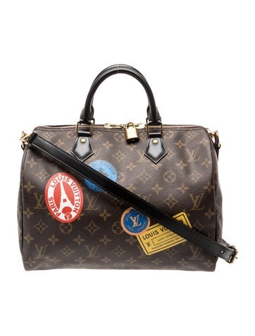 Louis Vuitton LV Monogram World Tour Speedy Bandouliere 30