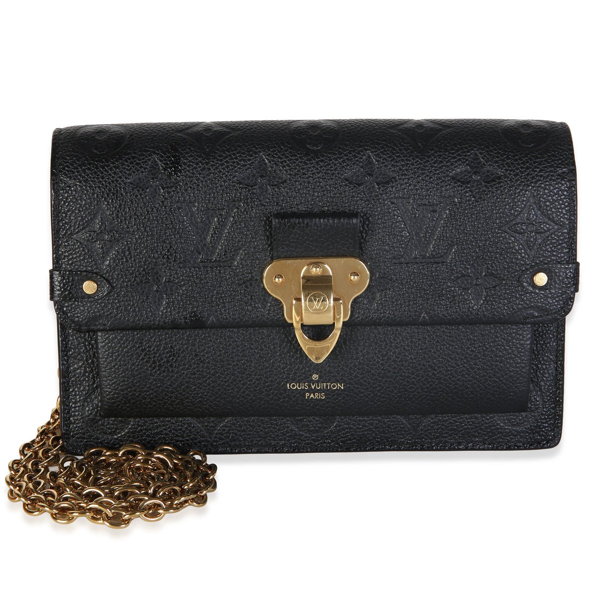 Black Monogram Empreinte Vavin Chain Wallet