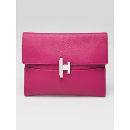 Hermes Hermes Rose Poupre Chevre Mysore Cinhetic Clutch Bag