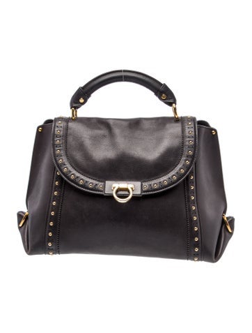 Leather Top Handle Bag