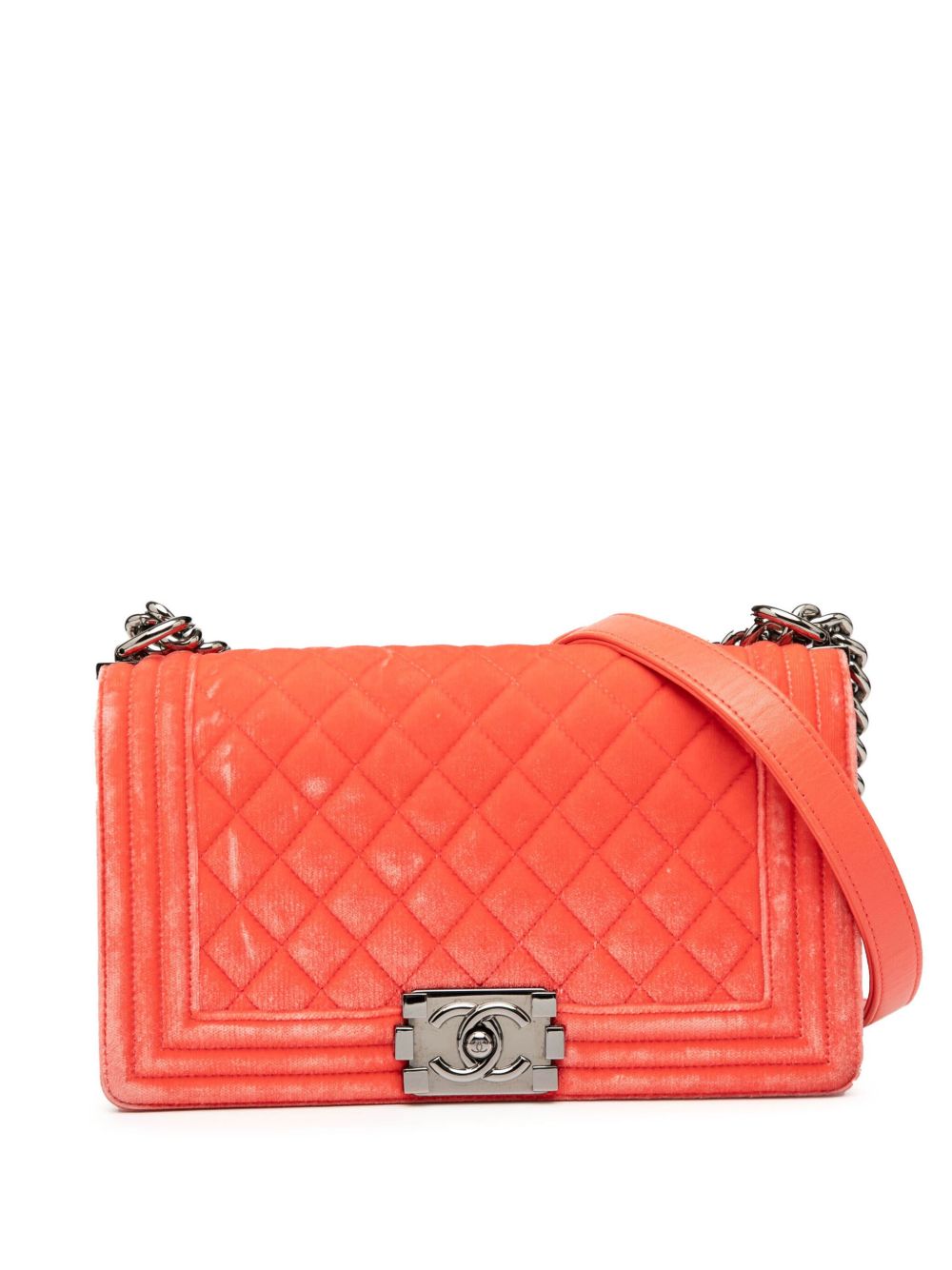 2015-2016 Old Medium Quilted Velvet Boy Flap crossbody bag