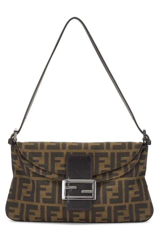 Brown Zucca Canvas Shoulder Bag