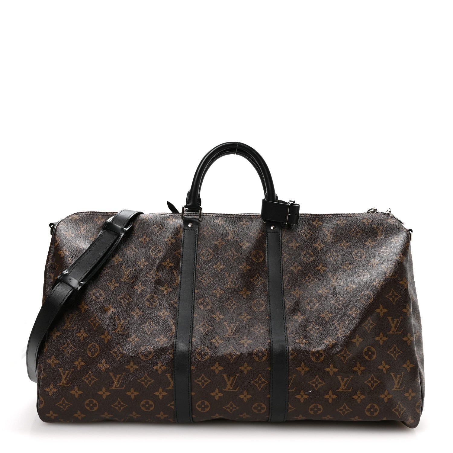 Louis Vuitton Monogram Macassar Keepall Bandouliere 55