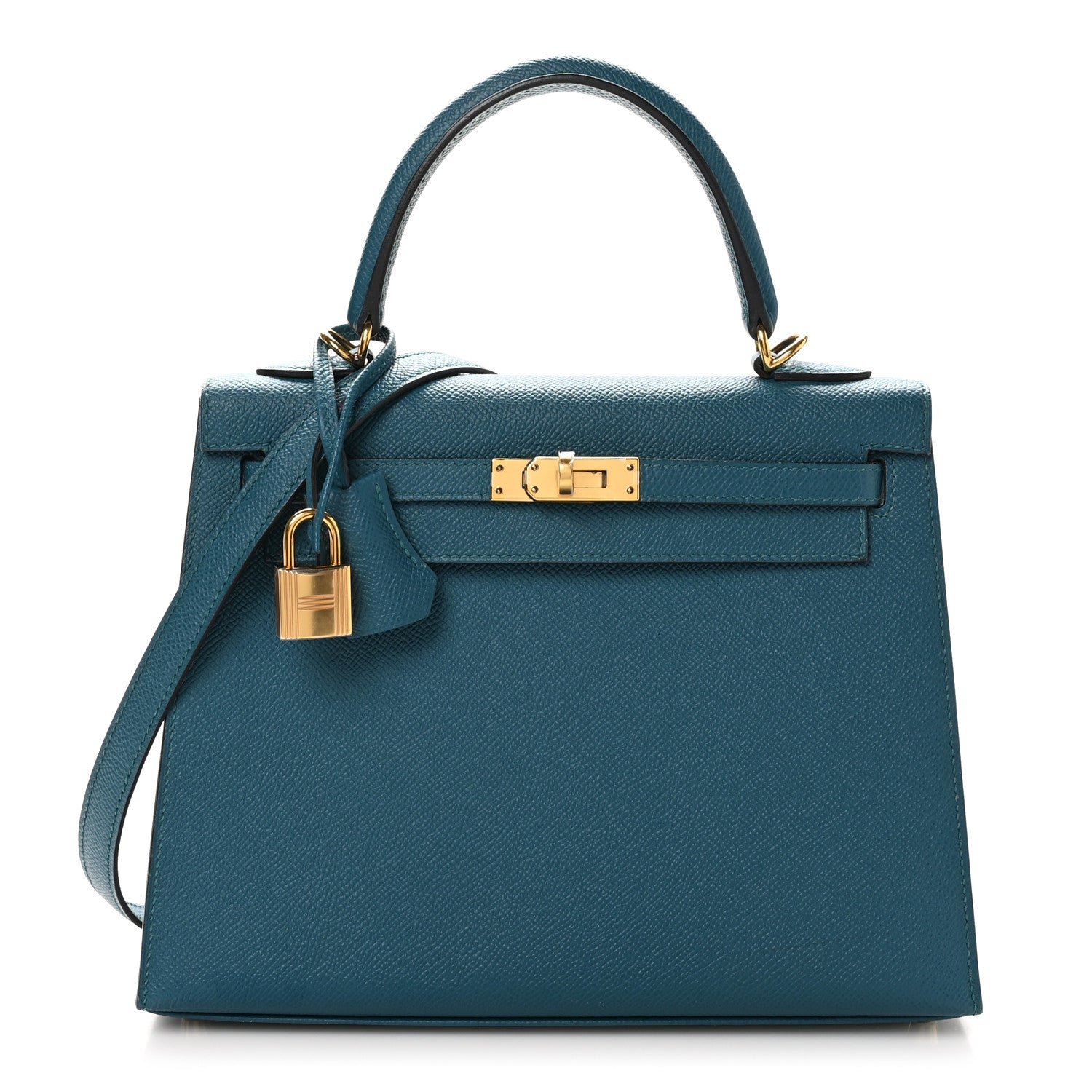 Hermes Hermes Epsom Kelly Sellier 25 Vert Bosphore