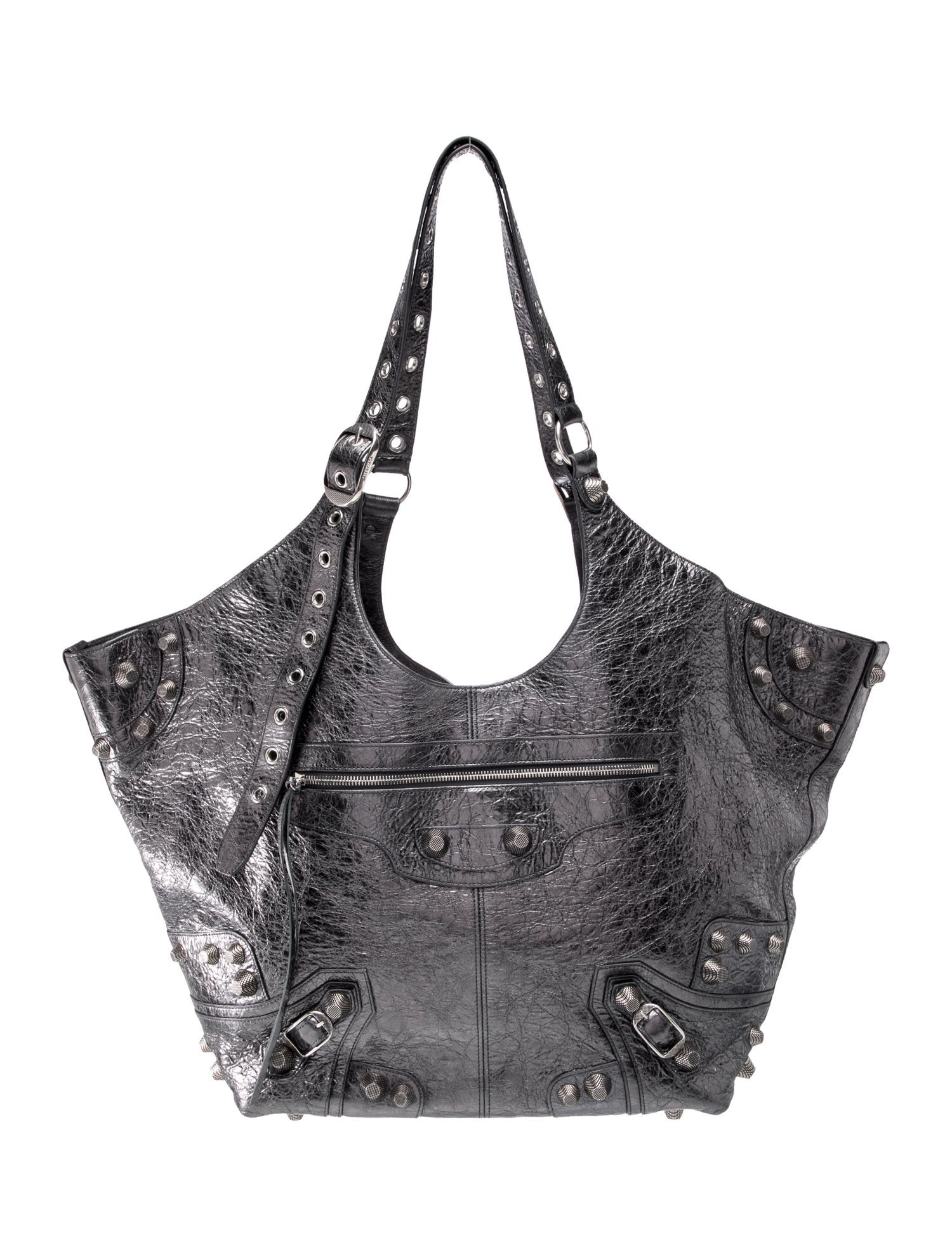 Leather Shoulder Bag Large