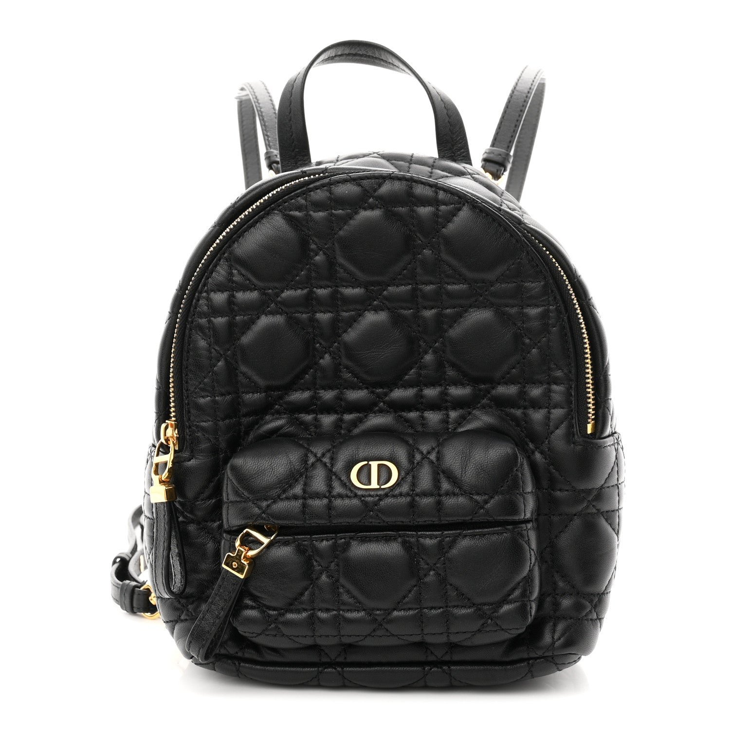 Christian Dior Lambskin Cannage Mini Backpack Black