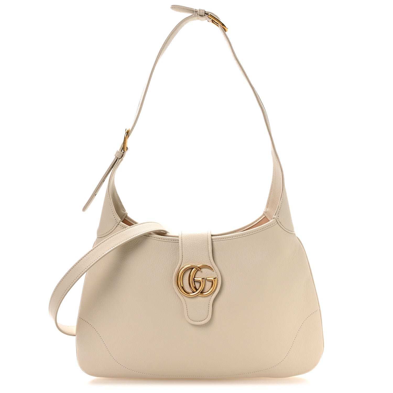 Gucci Goatskin Medium Aphrodite Shoulder Bag Mystic White
