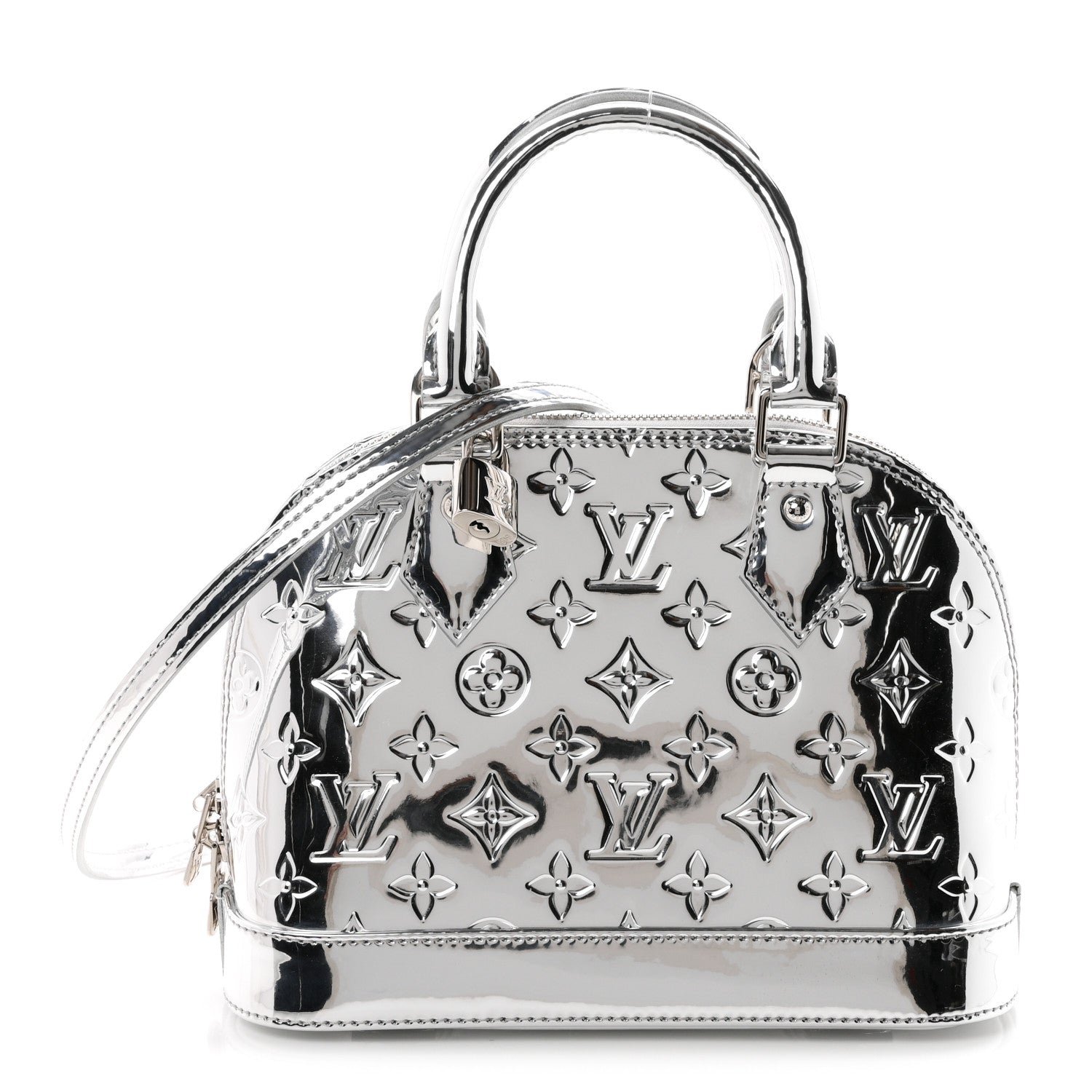 Louis Vuitton Monogram Miroir Alma BB Silver