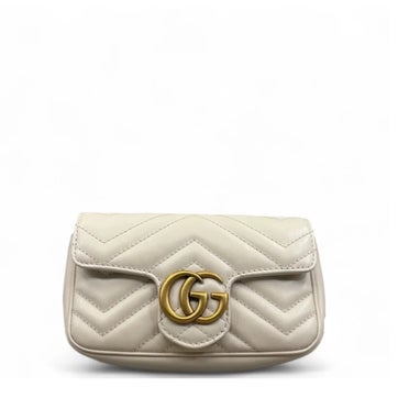 Calfskin GG Marmont Chain Wallet Mini