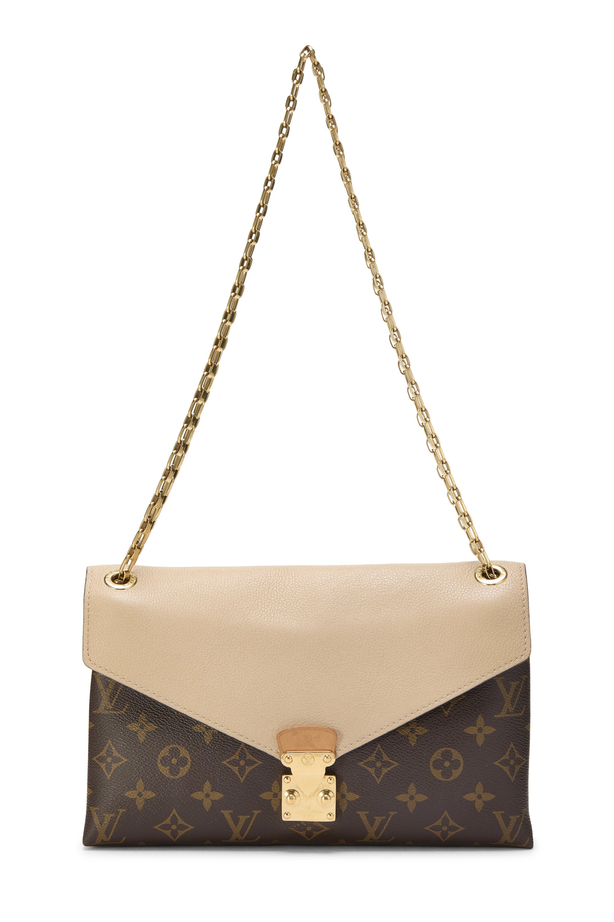 Beige Monogram Canvas Pallas Chain Bag