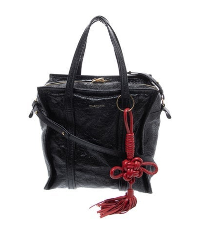 Balenciaga Leather Bazar Shopper Small