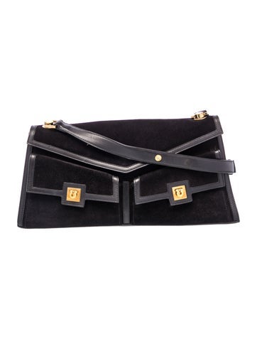 Ferragamo Suede Shoulder Bag