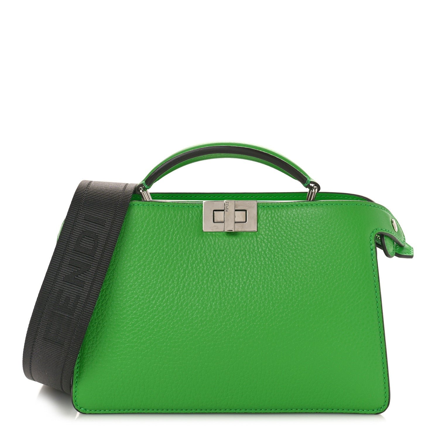 Fendi Cuoio Romano Vitello Cover Bi-Color Peekaboo I See U X Cross Satchel Tomatillo