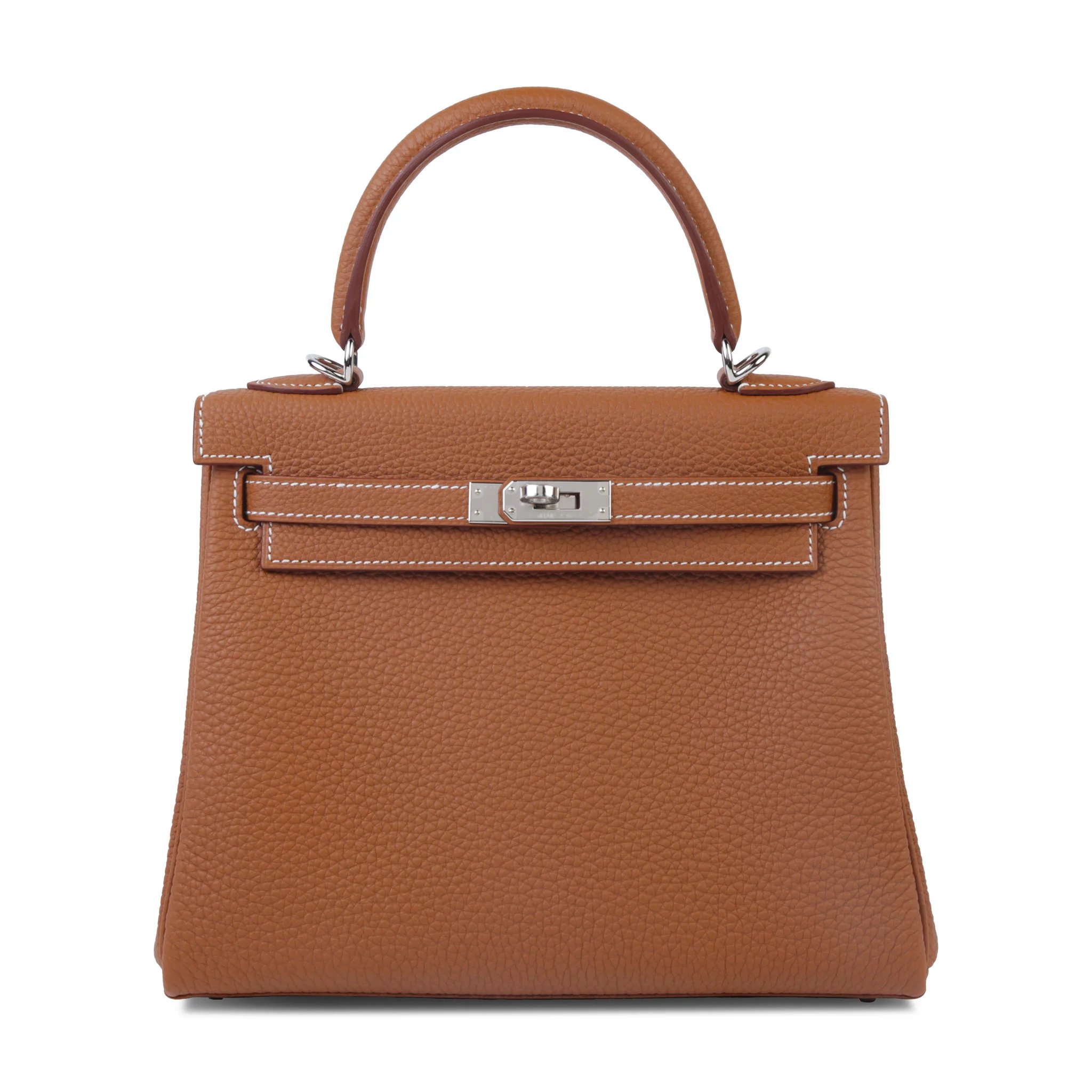 Brand New ( Rank N ) HERMÈS Kelly 25 Gold (37) Togo Palladium hardware G (2026)