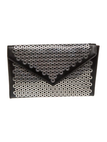 Alaia Leather Clutch