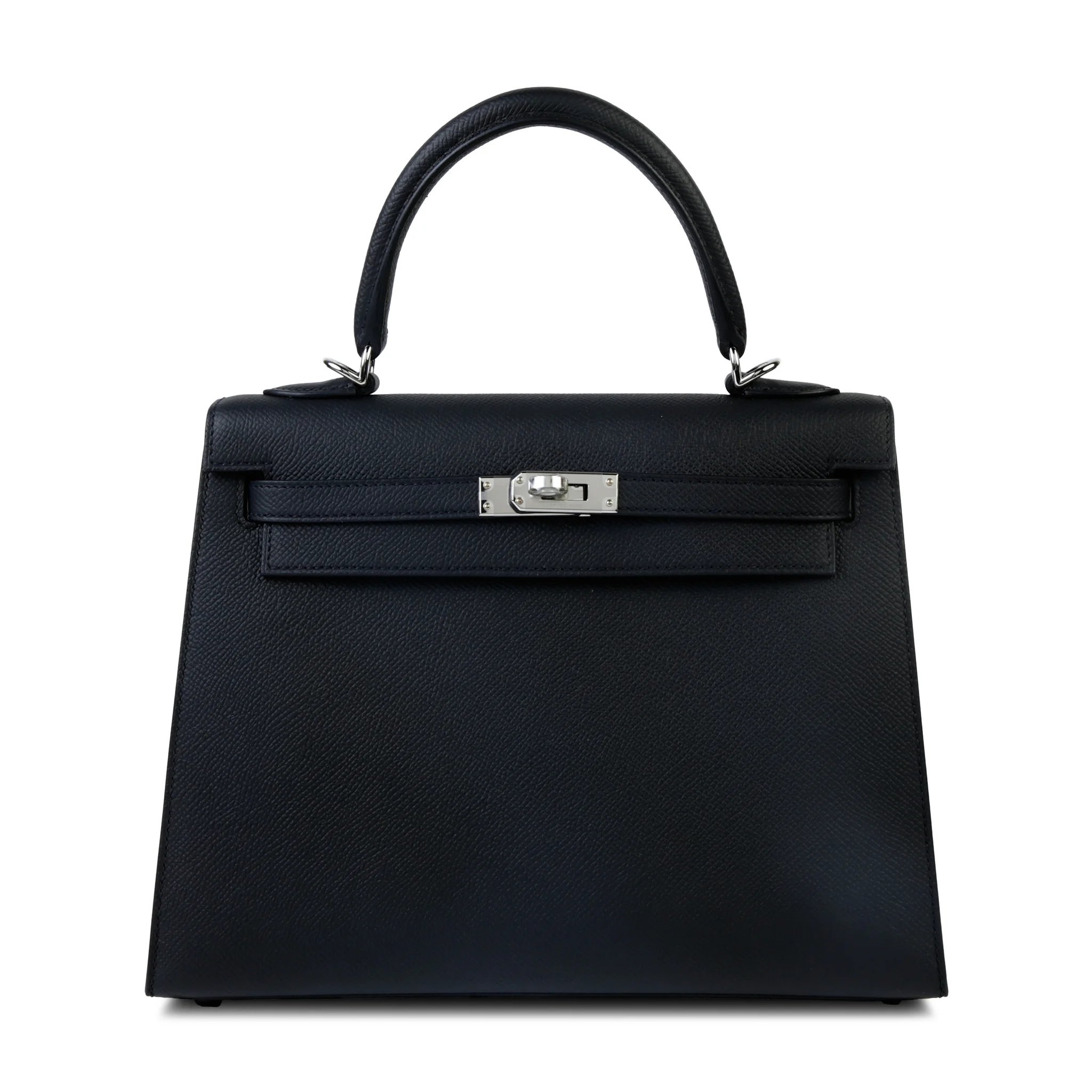 Hermes Kelly 25 Sellier Noir (89) Epsom Palladium hardware G (2026)