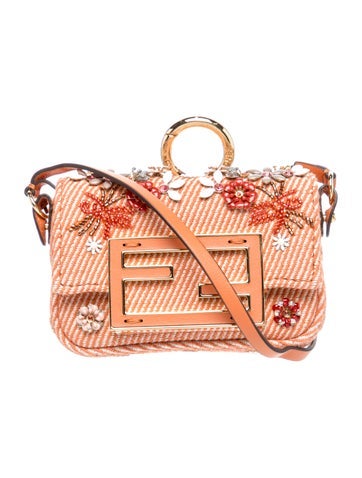Embellished Floral Nano Baguette Charm