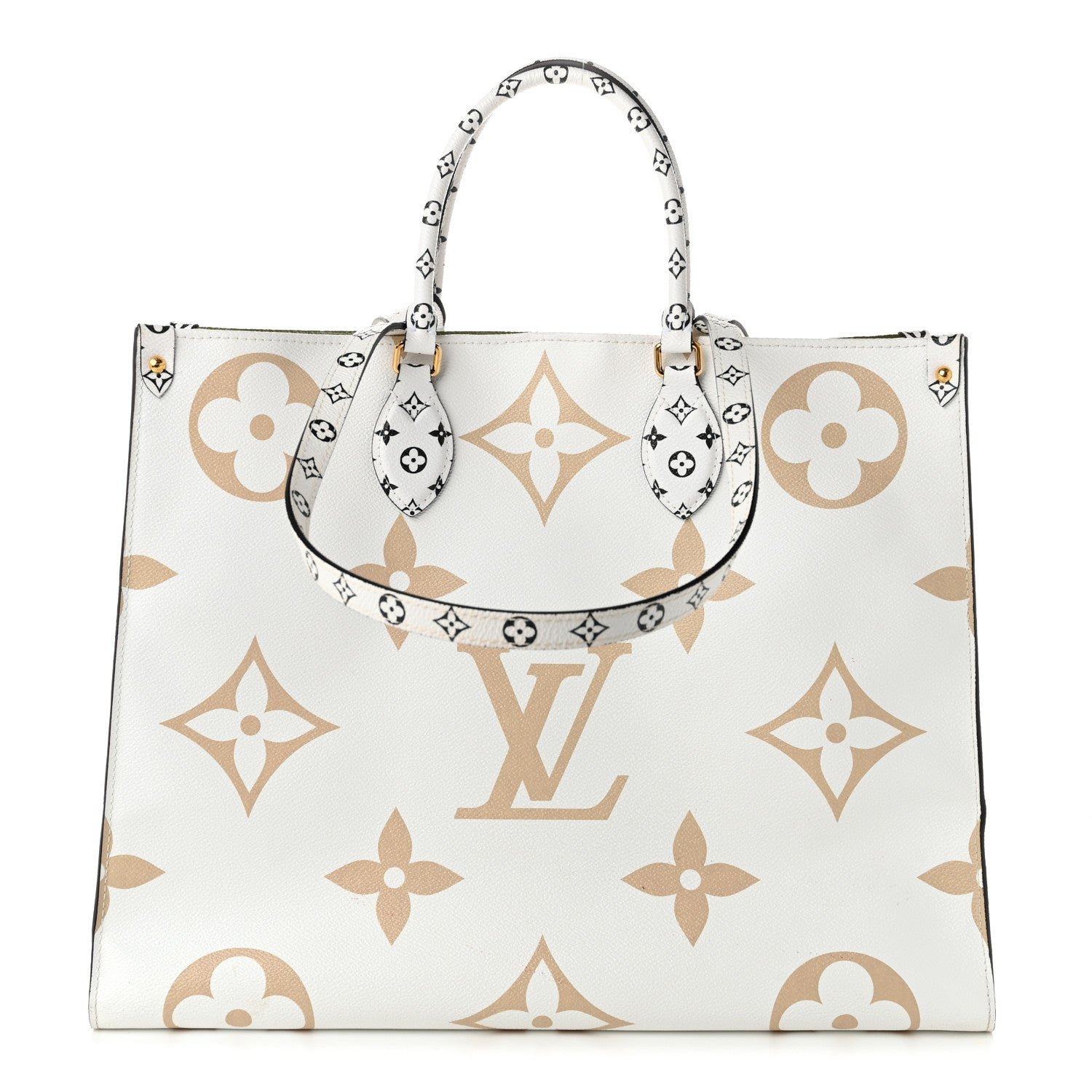 Louis Vuitton Monogram Giant Onthego GM Kaki Beige