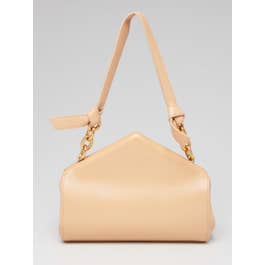 Bottega Veneta Bottega Veneta Beige Leather The Tip Shoulder Bag
