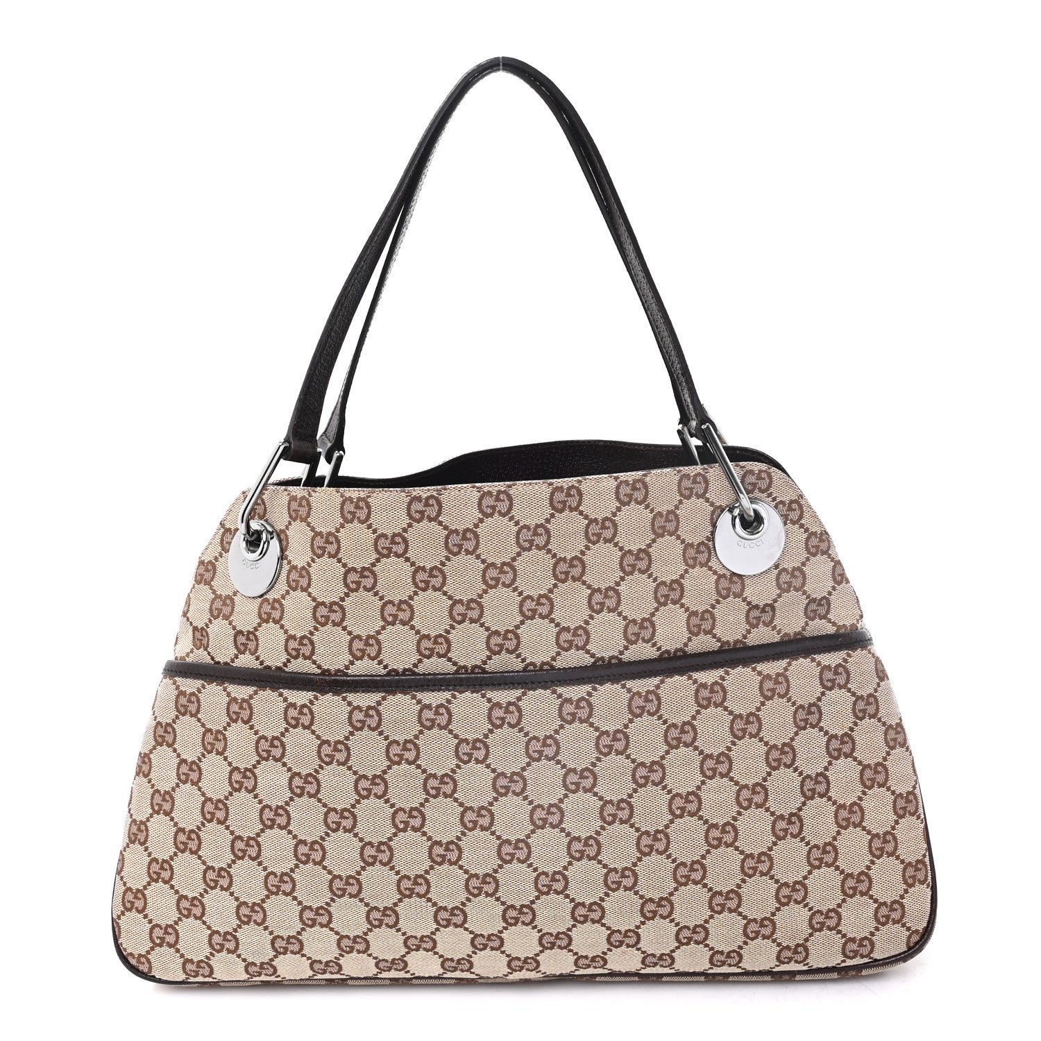 Monogram Medium Eclipse Shoulder Bag Dark Brown