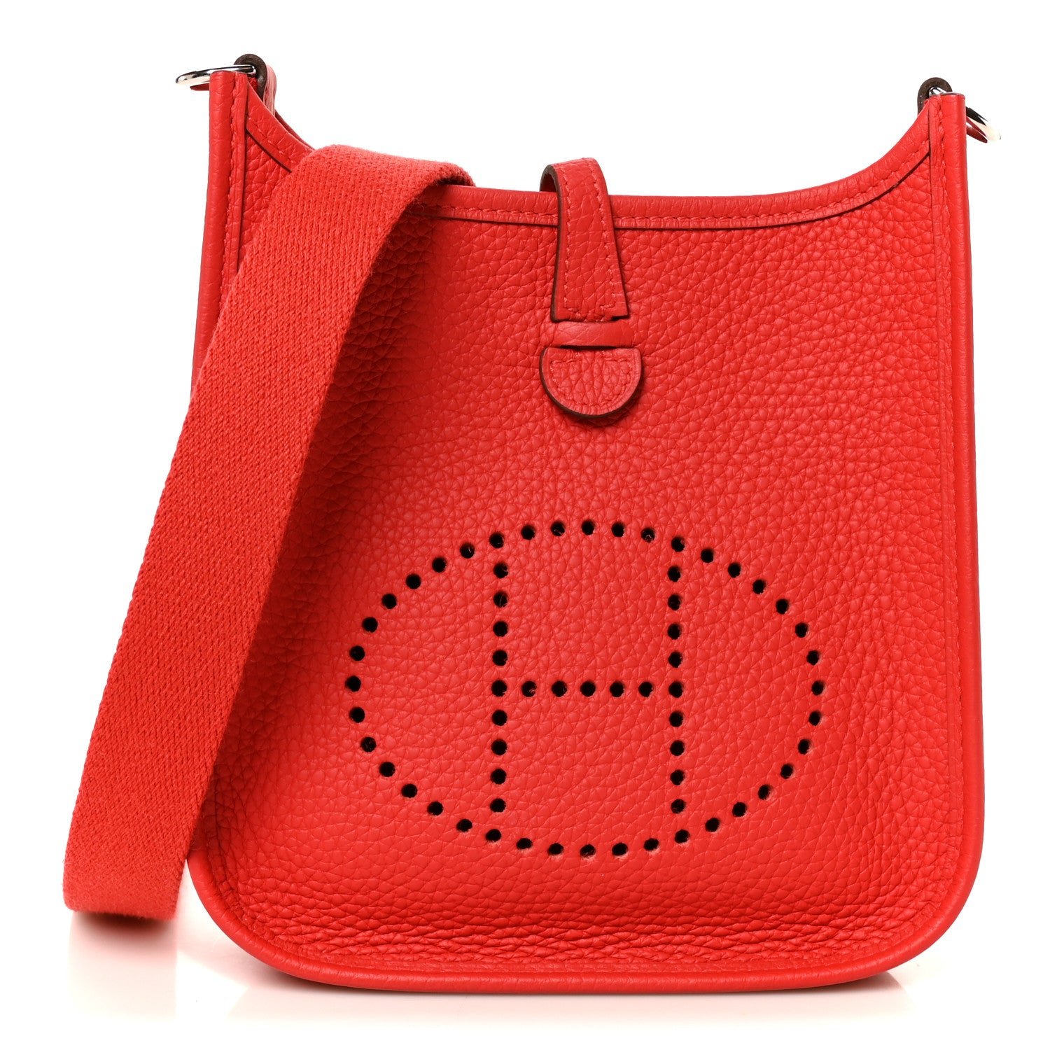 Hermes Taurillon Clemence Evelyne TPM Rouge De Coeur