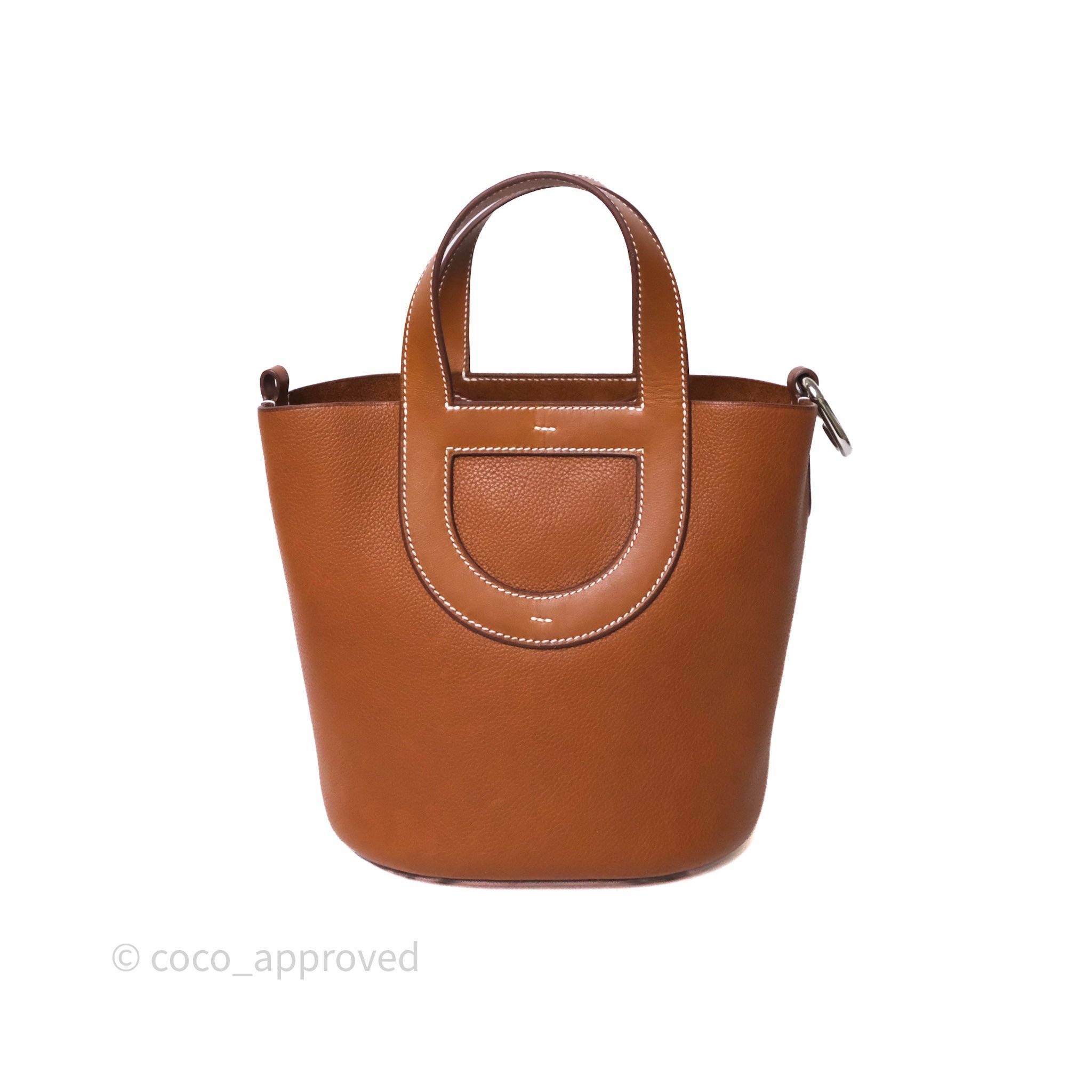 Hermes Hermès In-the-loop Fauve 34 Barenia Palladium Hardware