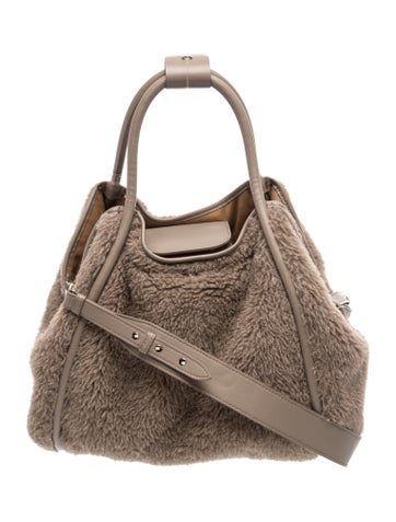 Max Mara Fur Top Handle Bag